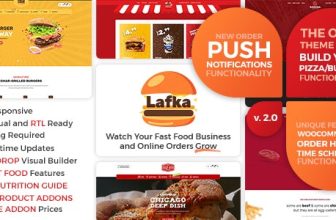 Lafka v2.4.1 – WooCommerce Theme for Burger Pizza Fast Food Delivery & Restaurant WordPress Download