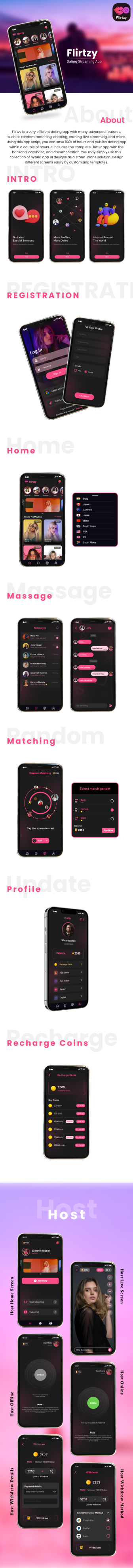 Flirtzy v1.5.0 – Live Streaming, Video Call, Chat Script Download